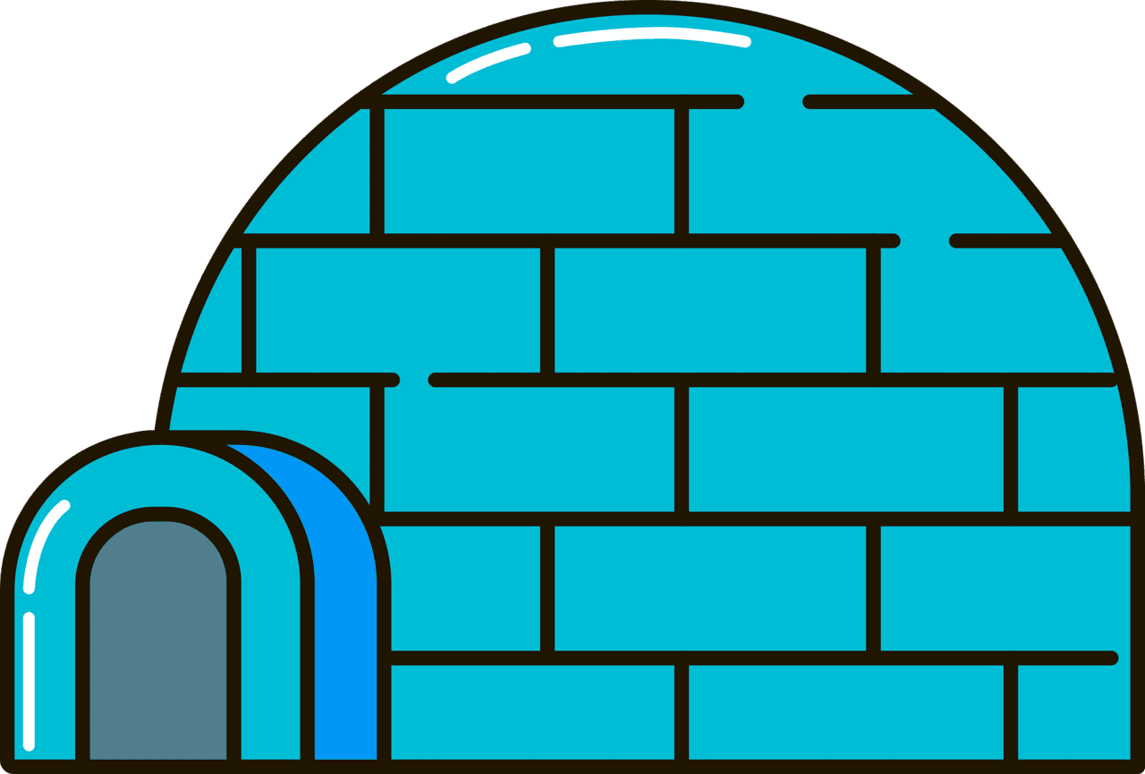 Igloo vector clipart images 3