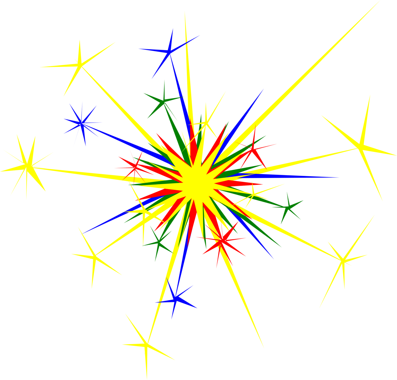 Sparkle fireworks vector clipart images