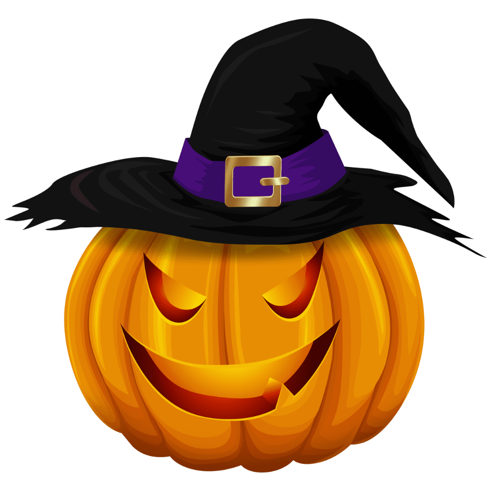 Halloween pumpkin with witch hat images hd photo clipart