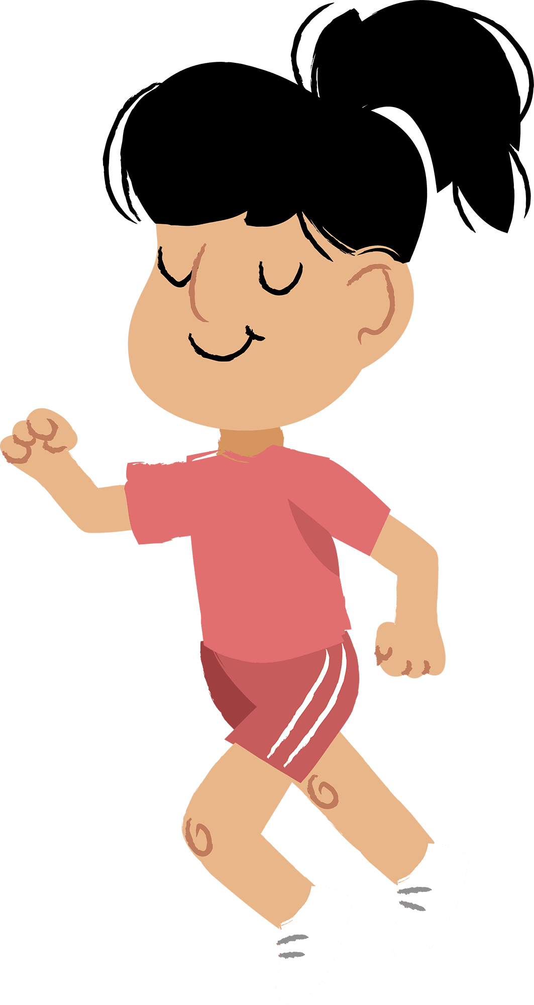 Runner health care insurance running person vector clipart