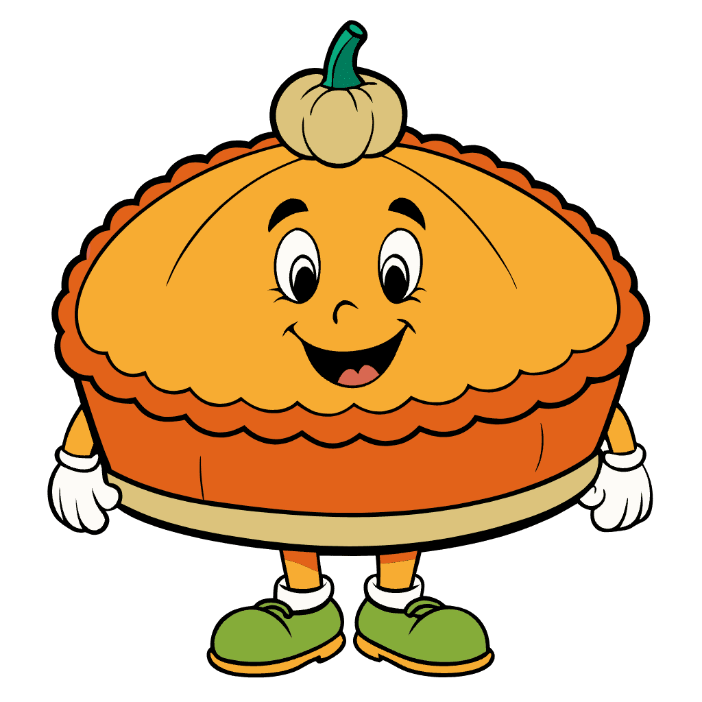 Cute pumpkin pie clip vector images neoclip clipart