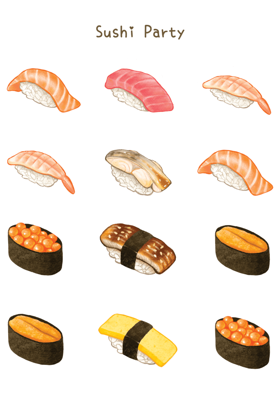 Nigiri sushi clipart picture