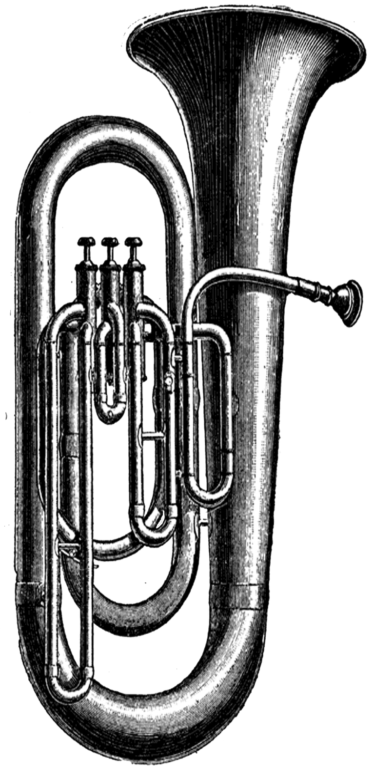 Trumpet pin page clipart transparent