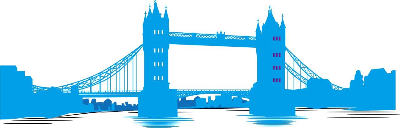 Hd tower bridge clipart blue image