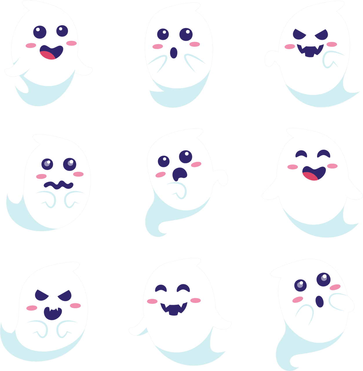 Halloween cute ghost clipart free