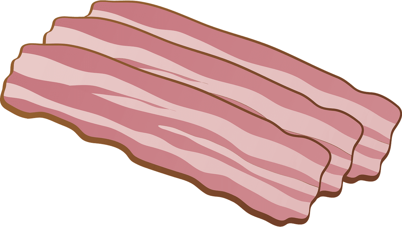 Bacon strips vector clipart images