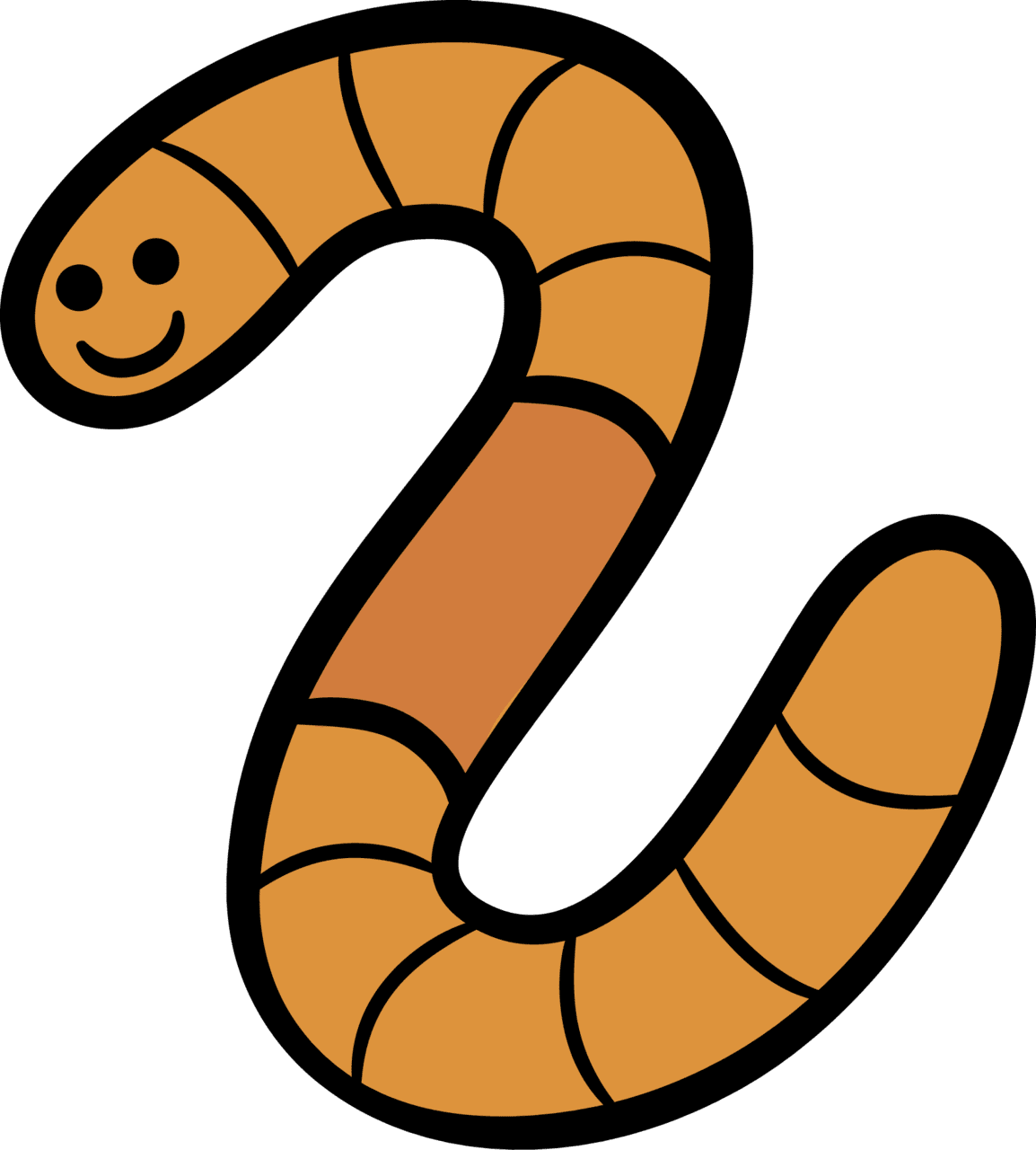 Worm pin page clipart picture