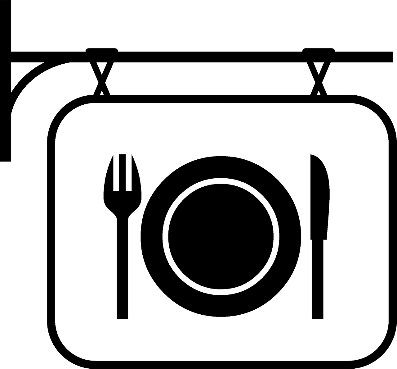 Restaurant sign vector clipart images