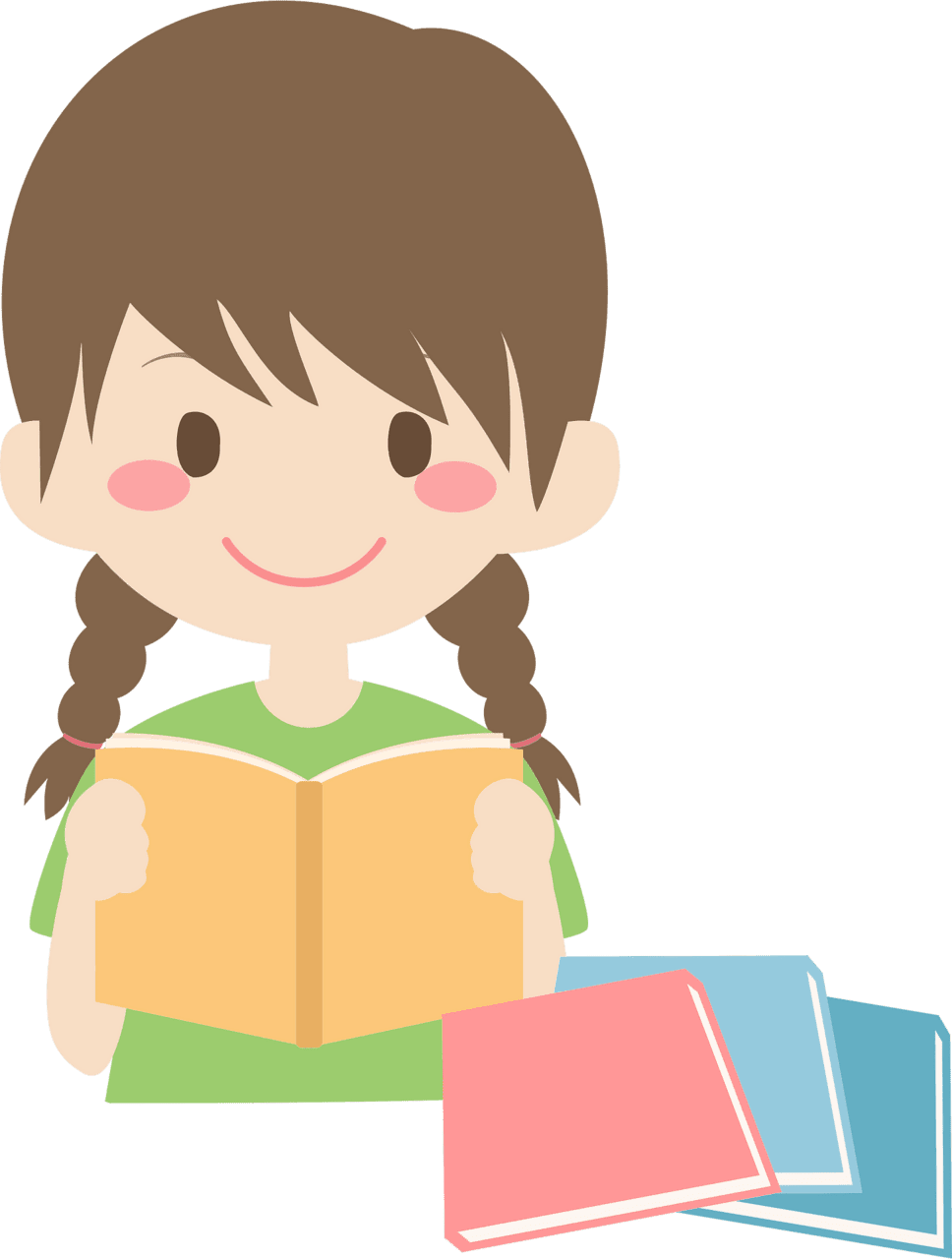 Read ing person vector clipart images
