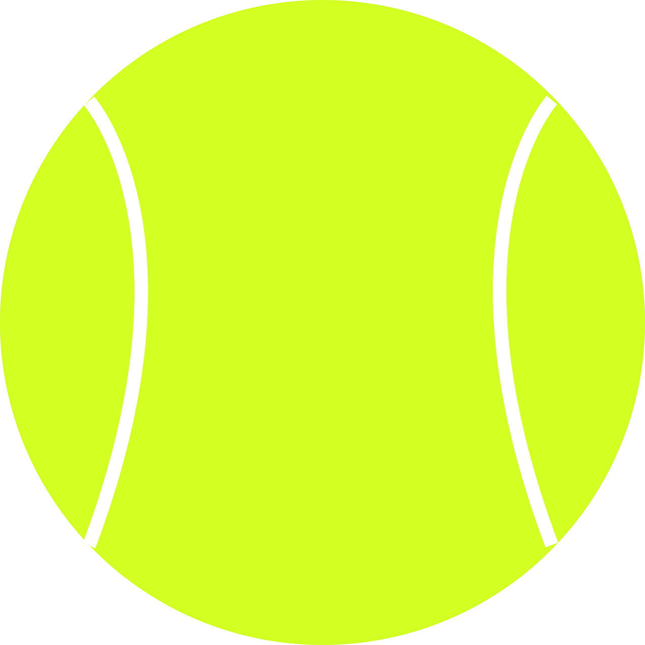 Tennis ball sport vector graphic clipart