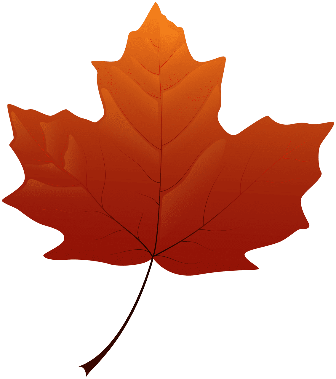 Autumn leaf page clipart image