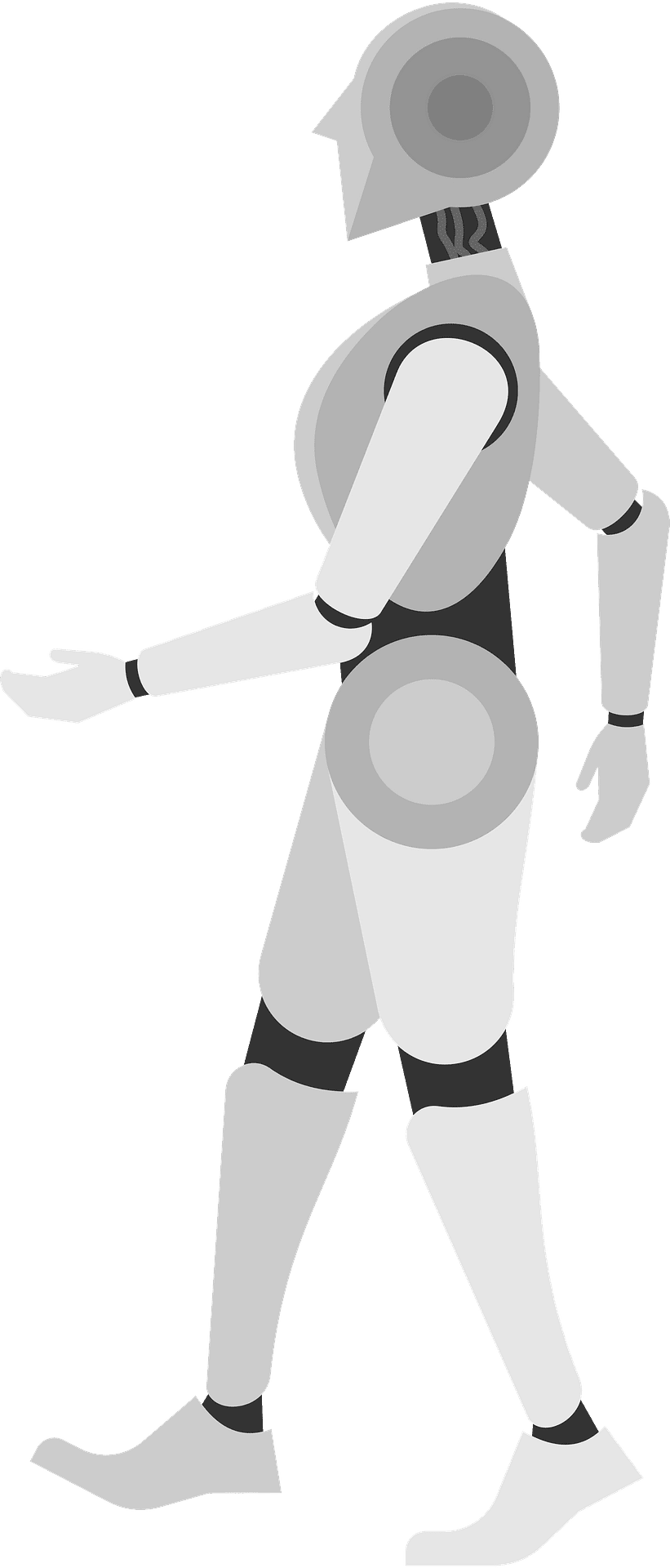 Robot walk ing vector clipart images