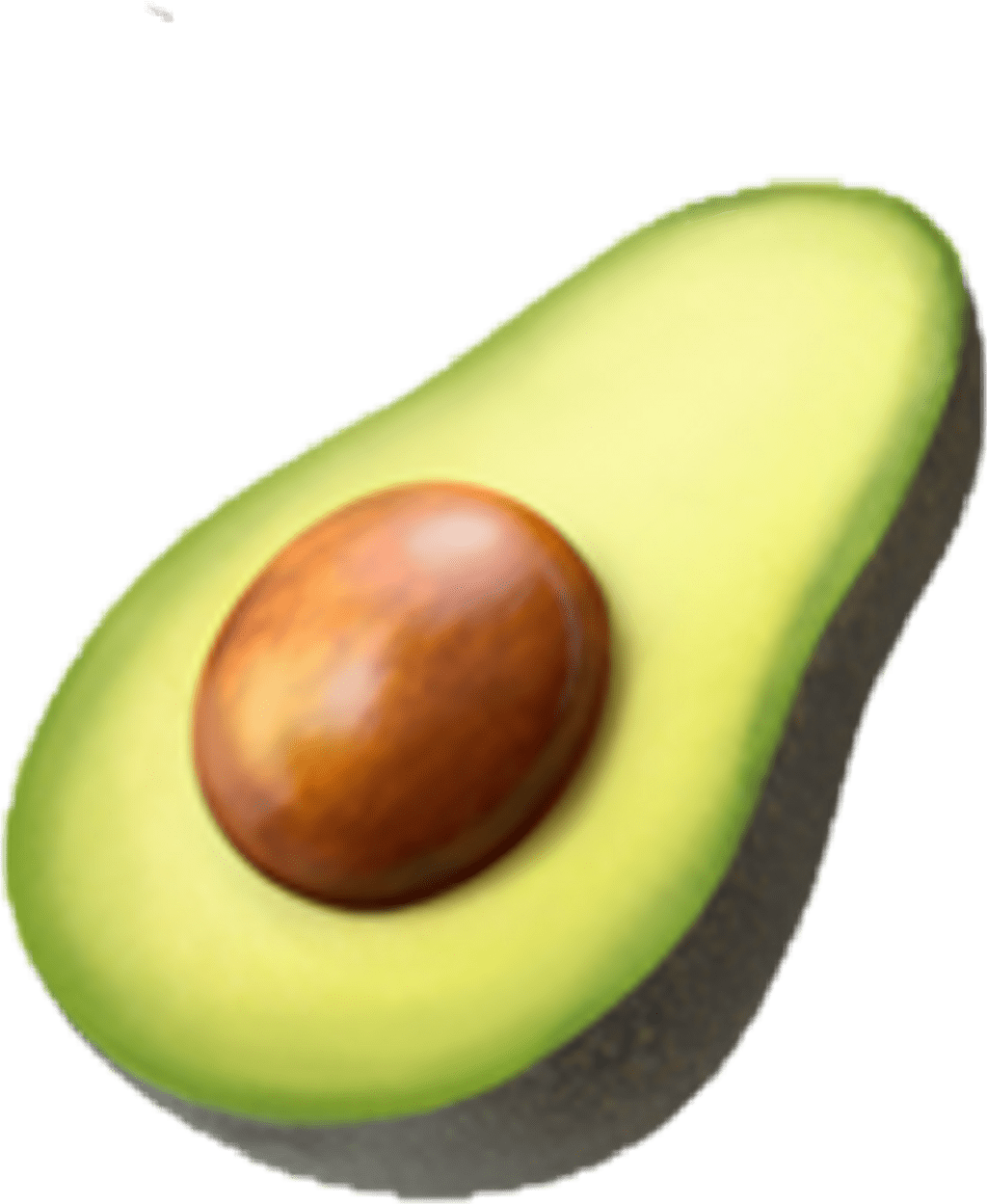 Iphone emoji toedit remixit avocado clipart large size image