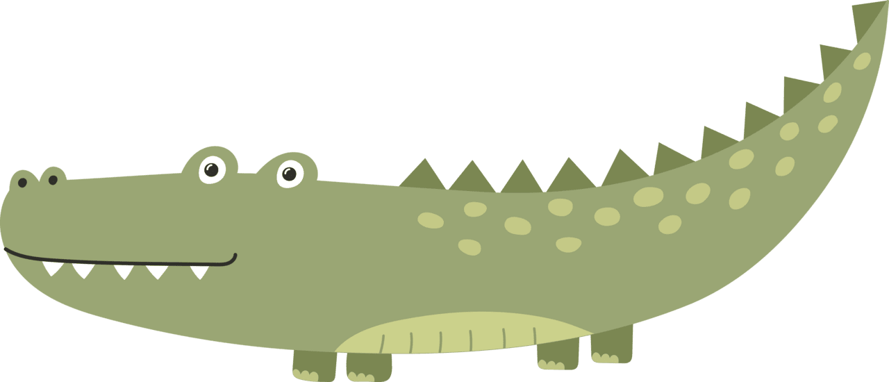 Crocodile pin page clipart free 2