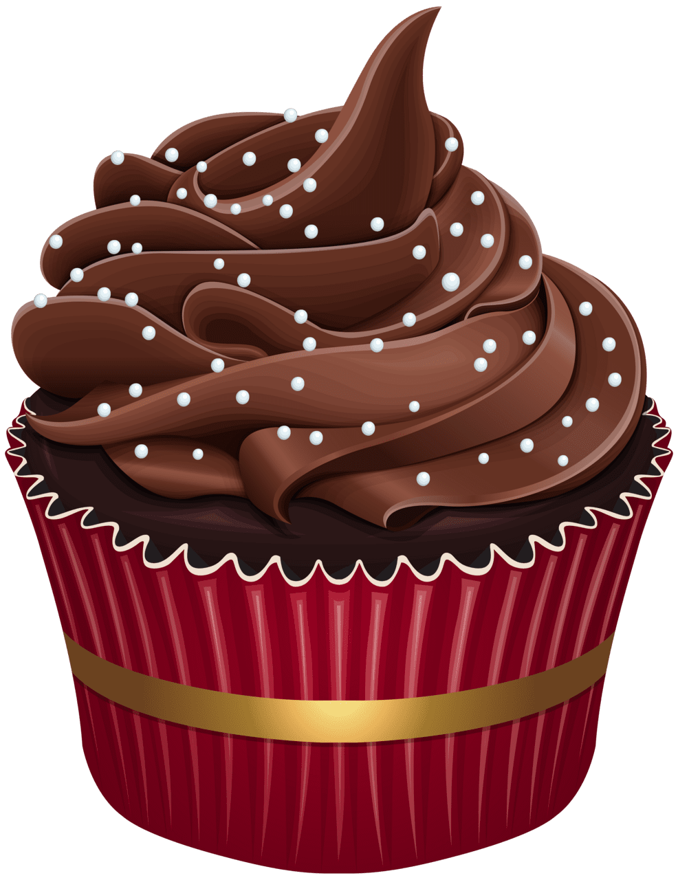 Chocolate cupcake clipart picture