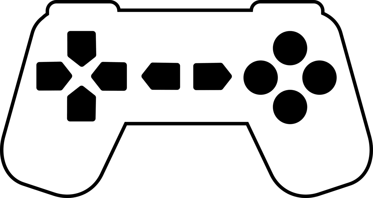 Video game pin page clipart image