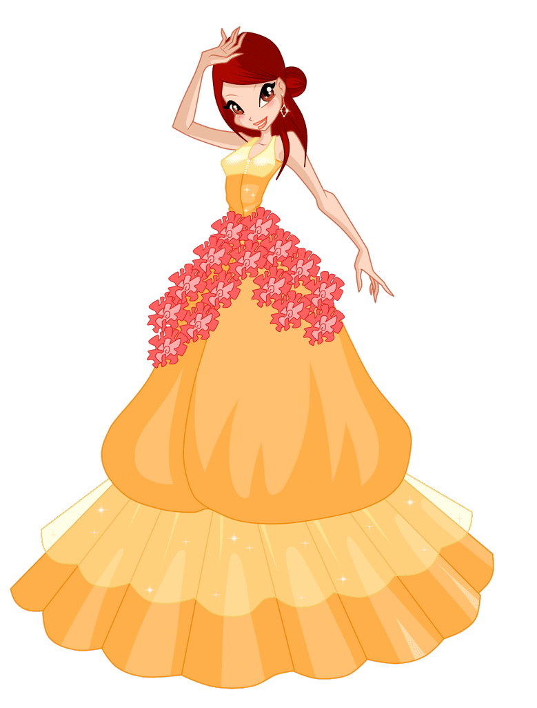 Dress tory flower princess ball gown request by woogyuxi deviantart clipart background