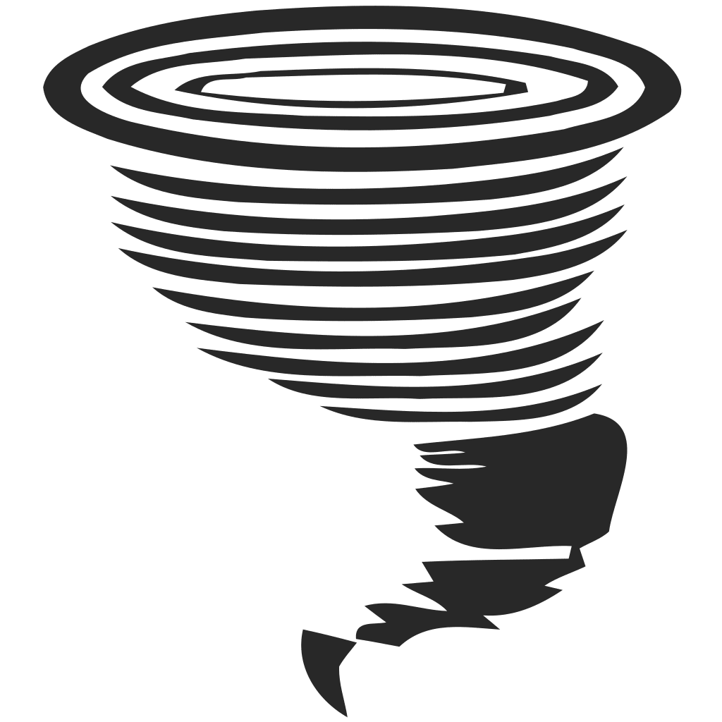 Tornado weather pack logo clipart