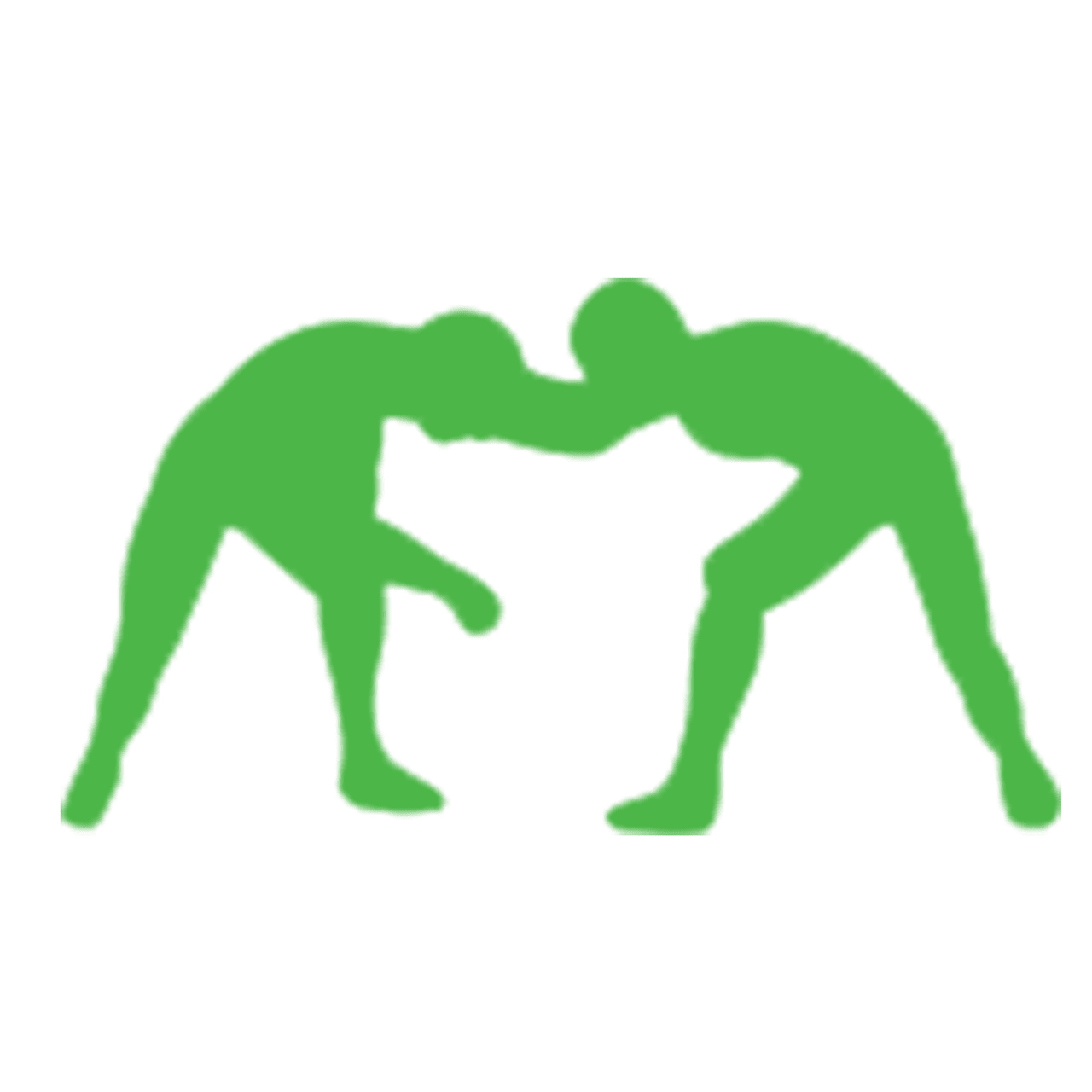 Wrestling brazilian jiu jitsu sport logo clipart