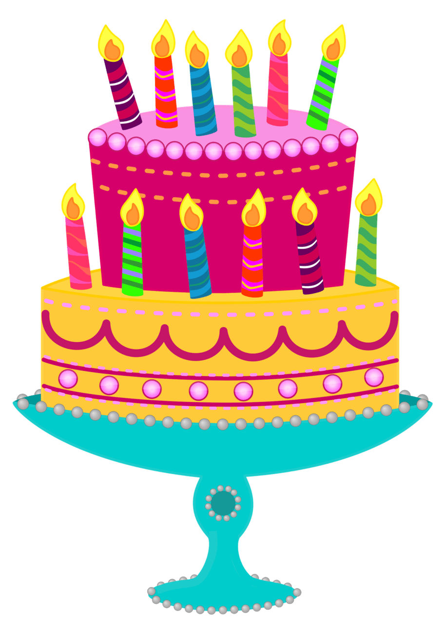 Birthday cake image paper clipart