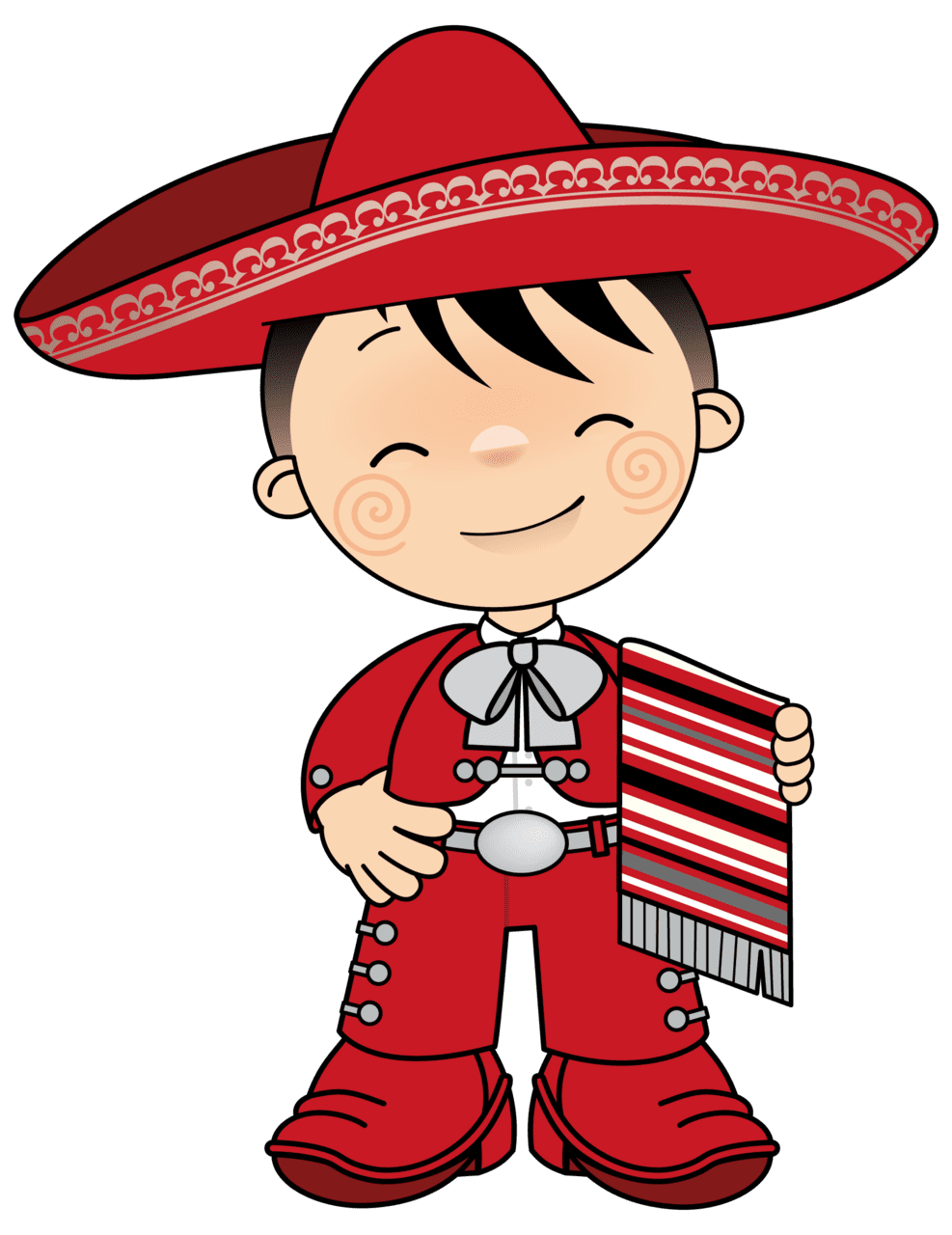 Sombrero pin page clipart clip art 3