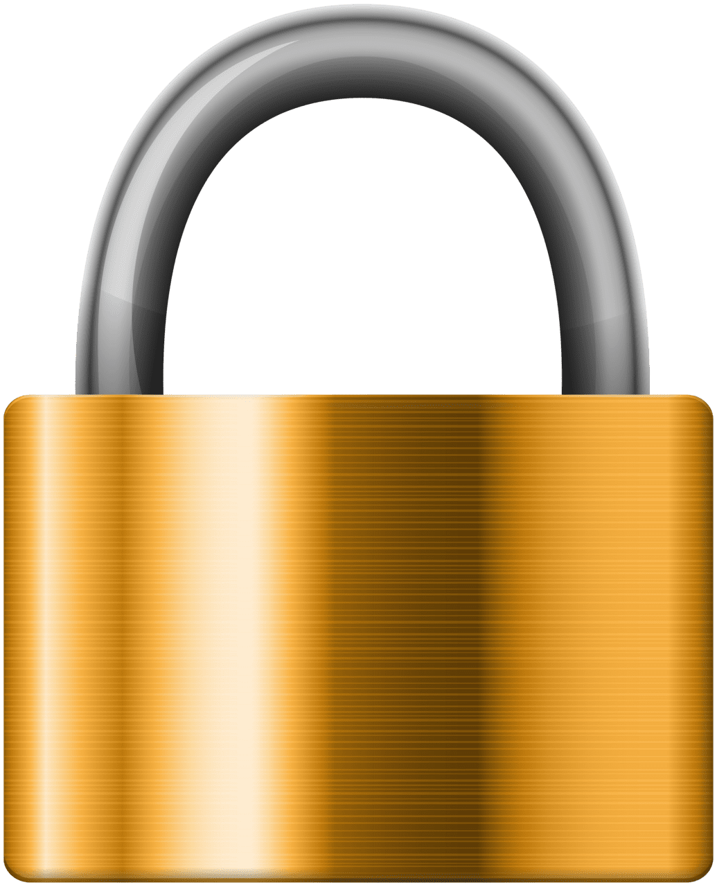 Gold iron pad lock clipart best image