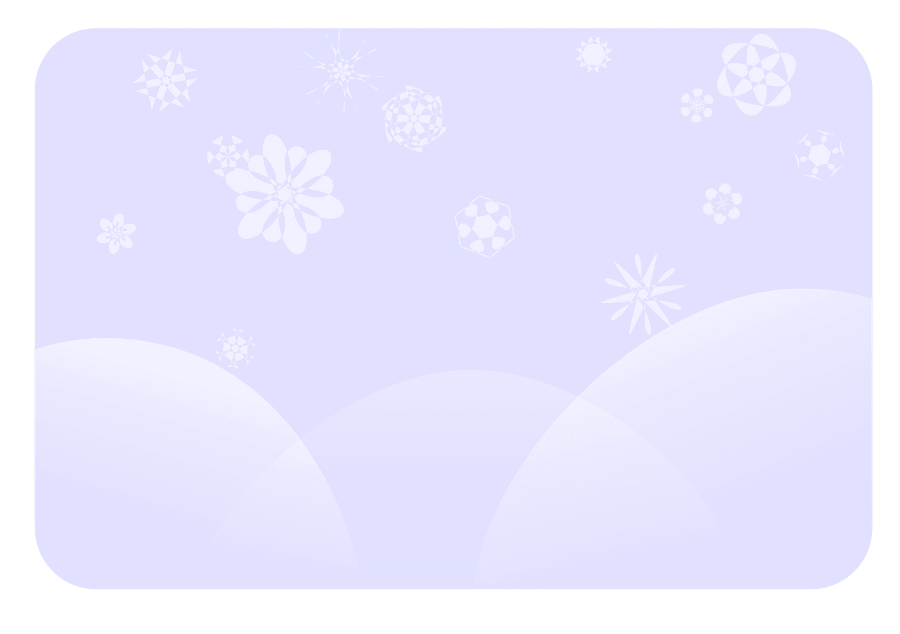 Snowfall soft blue snowflakes vector clipart images