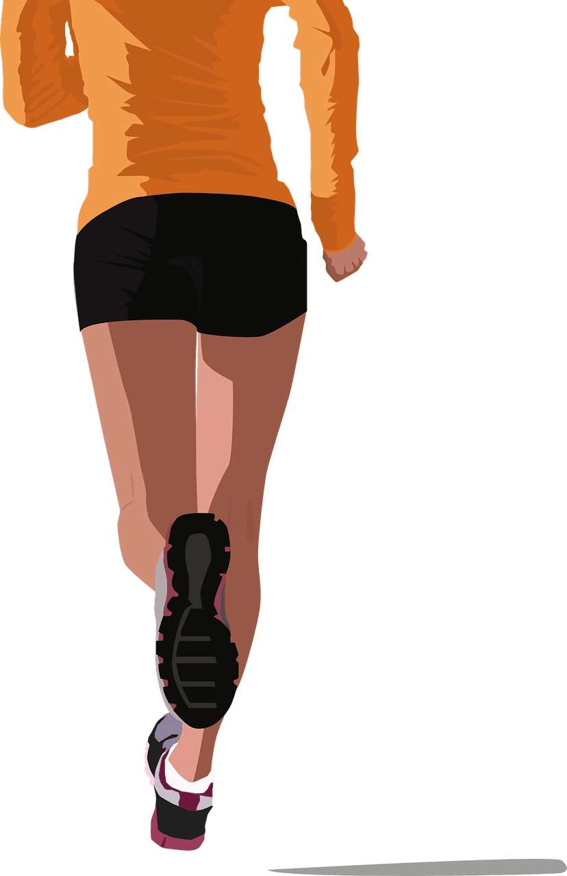 Sports runner health vector graphic clipart