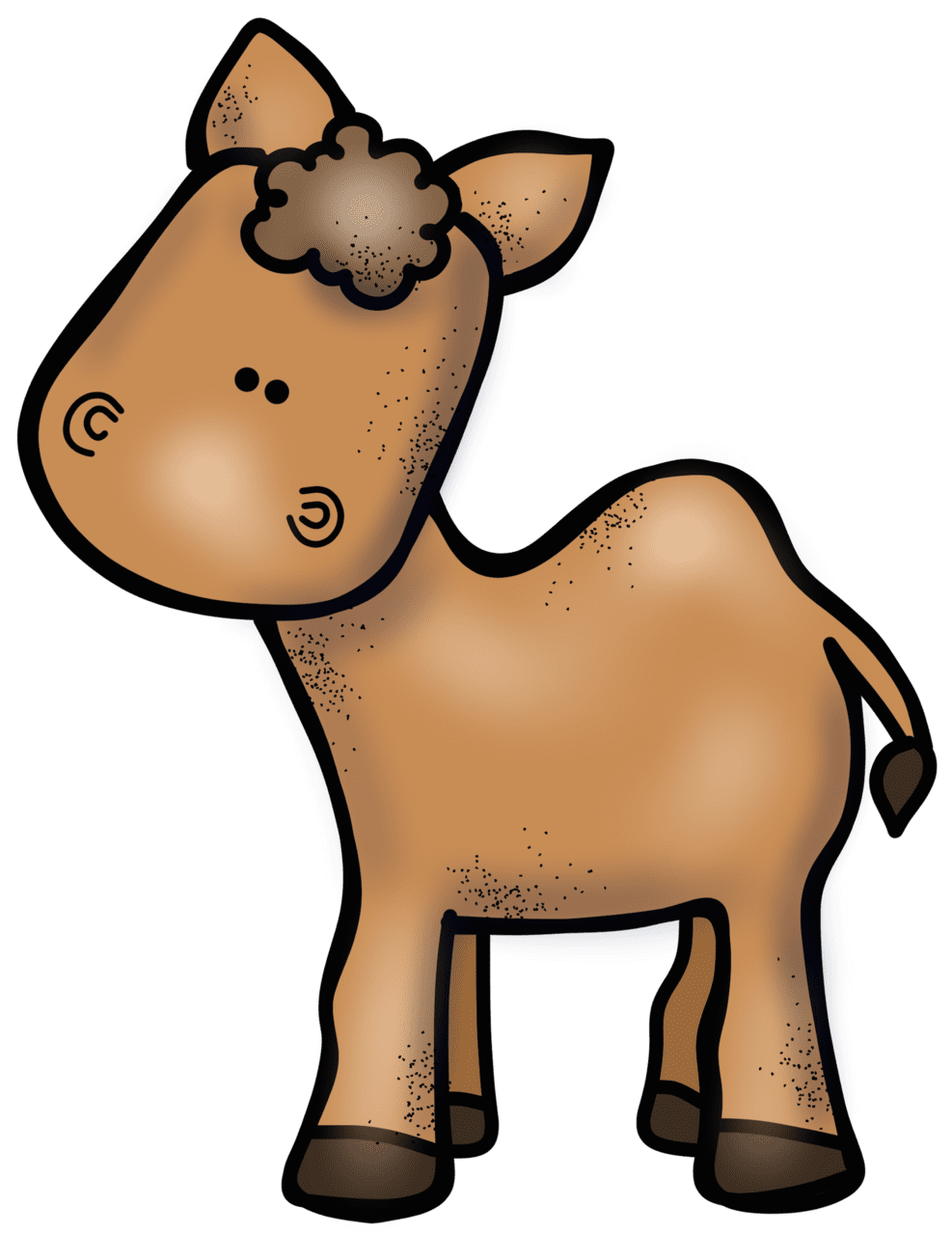 Camel pin page clipart vector