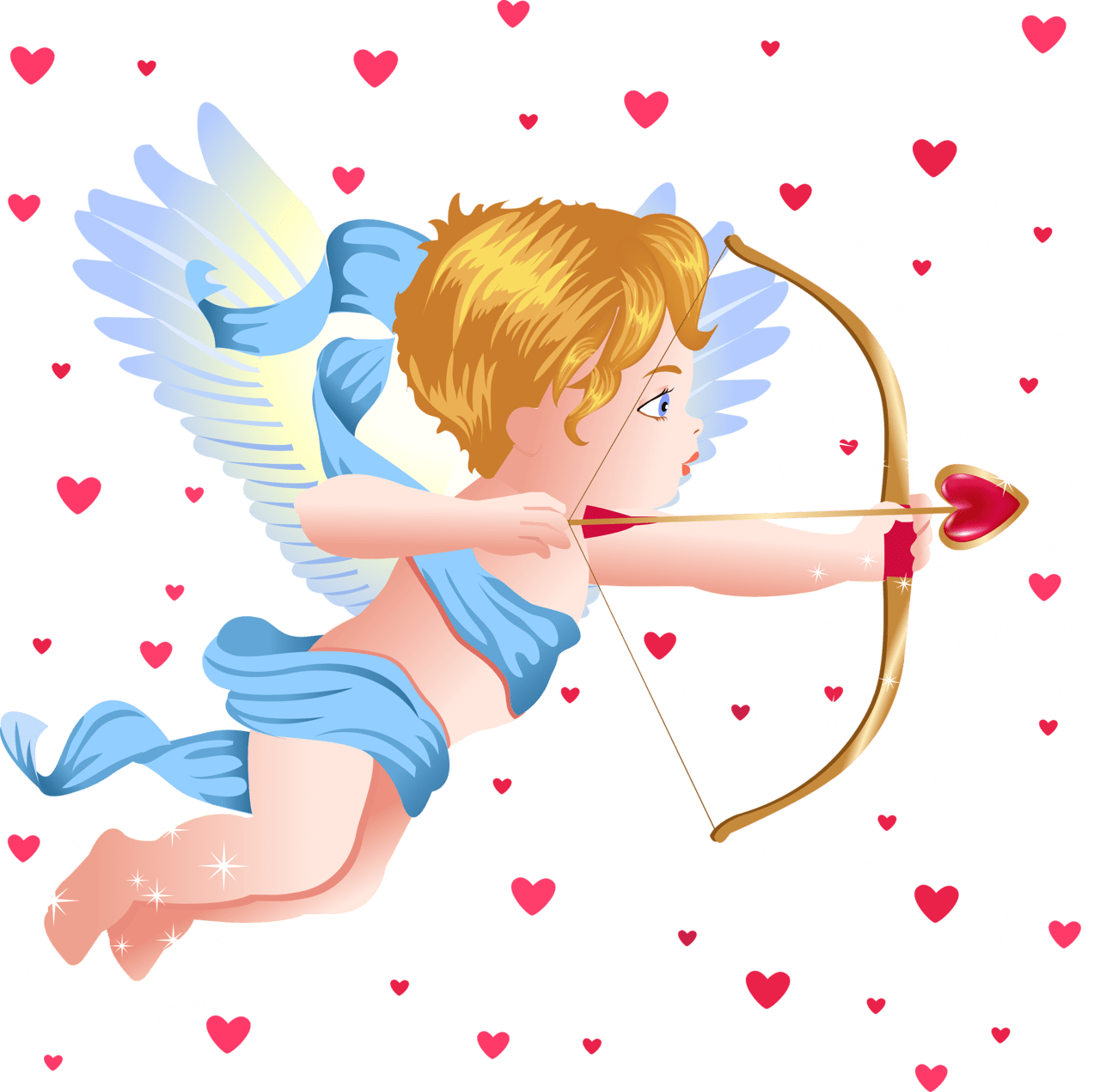 Angel with cupid bow clipart picture 2