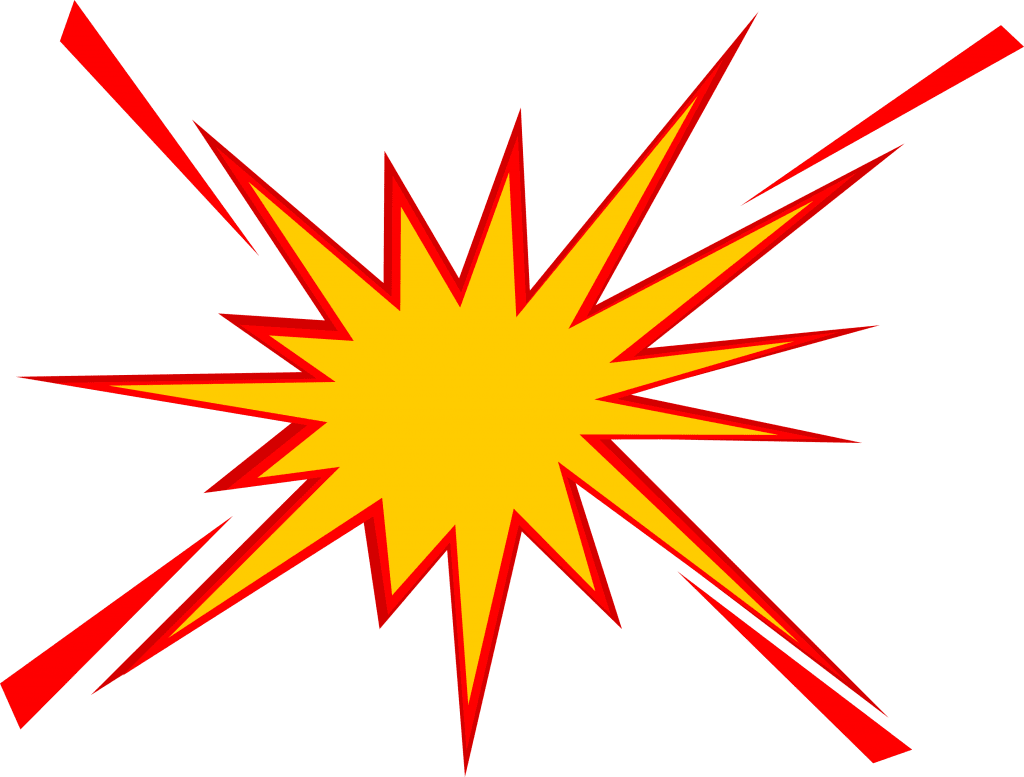 Explosive ic boom explosion vector vol lygfx clipart