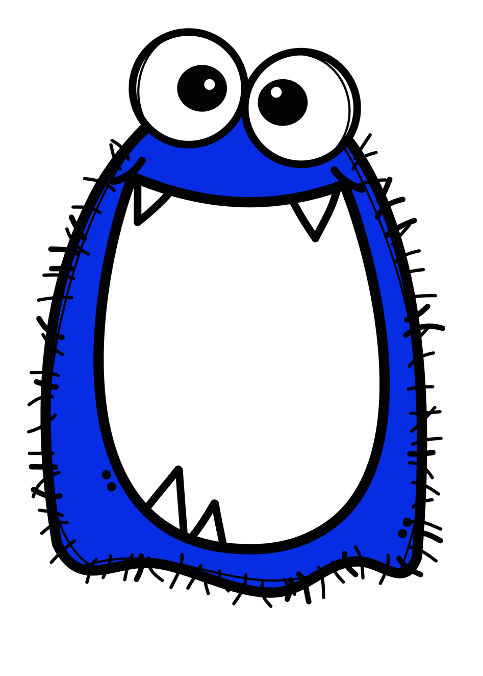 Cookie monster pin page clipart transparent