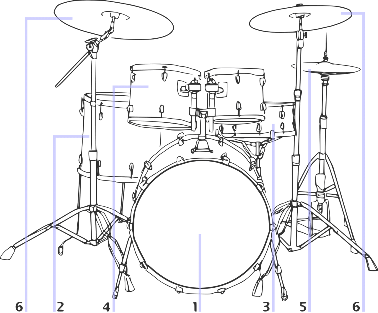 Drum pin page clipart vector 2