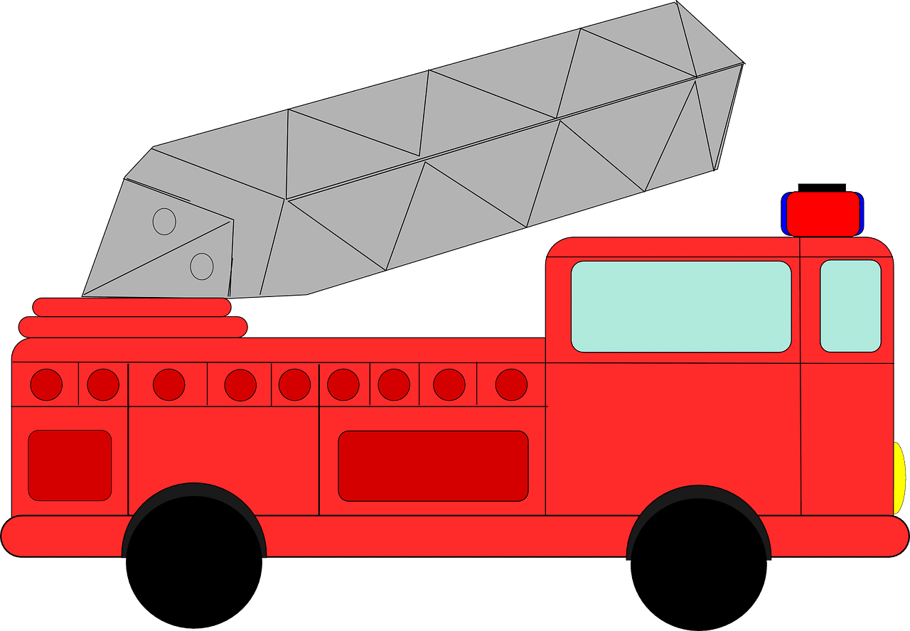 Firetruck fire truck vector graphic clipart