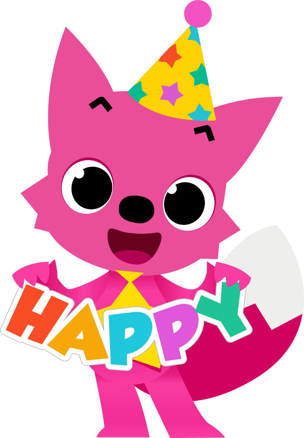 Birthday hat pinkfong clipart vector