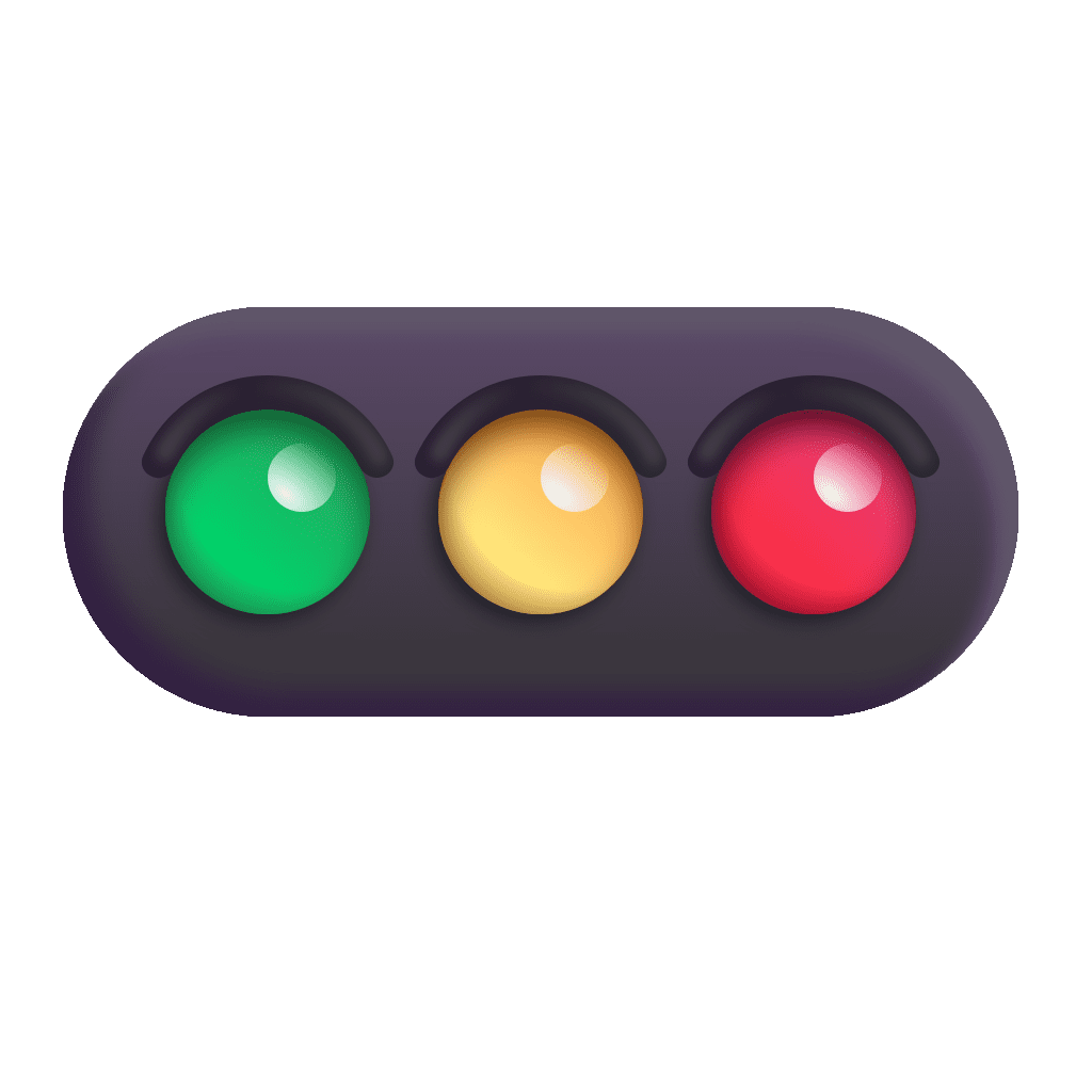 Horizontal traffic light emoji clipart transparent