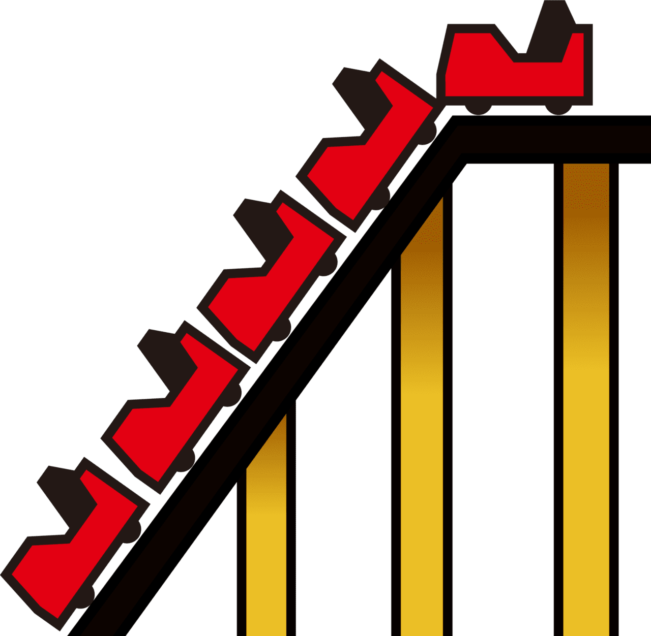 Roller coaster emoji for clipart photo