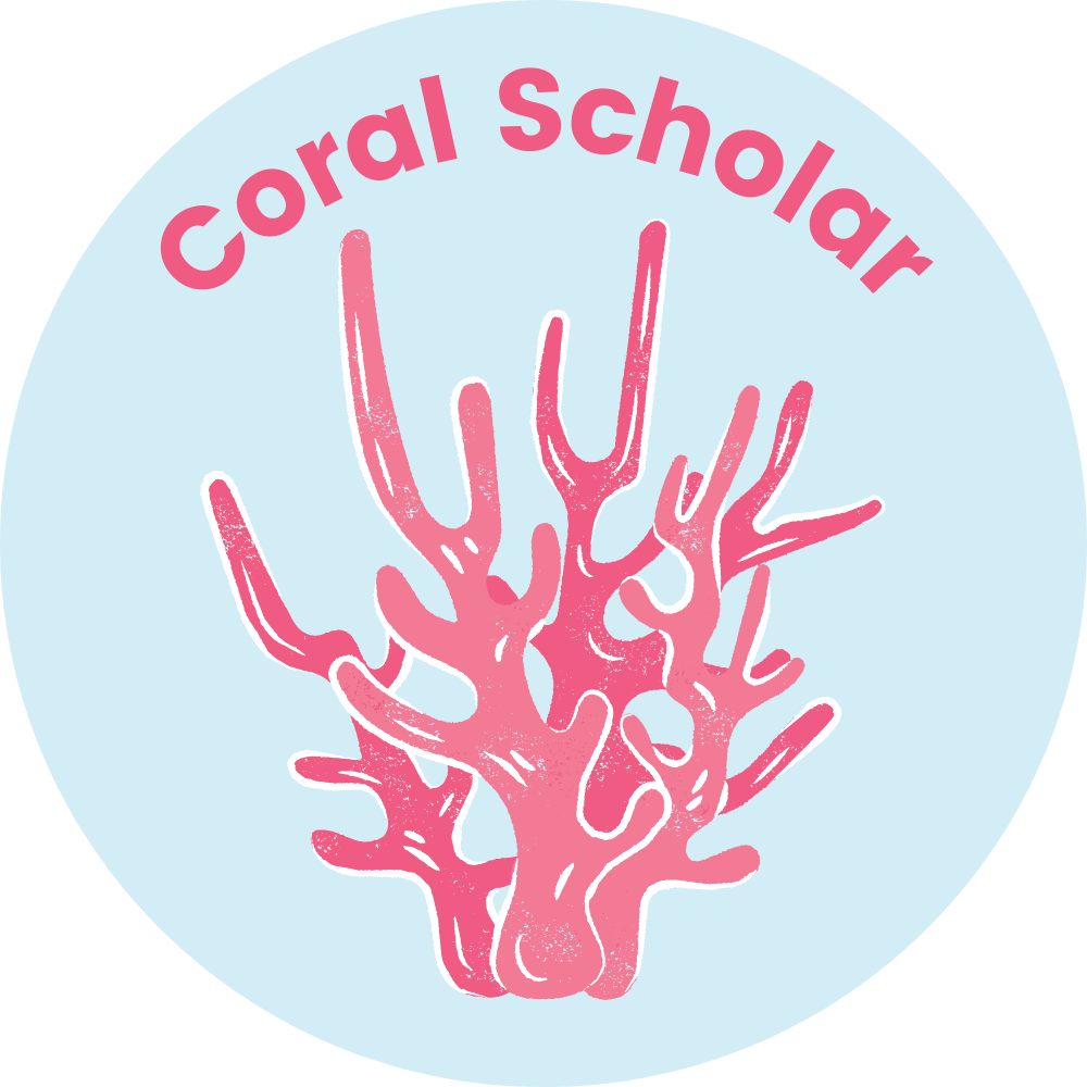 Coral ral scholar clipart vector