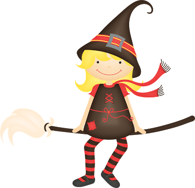 Witch hat sign in clipart vector