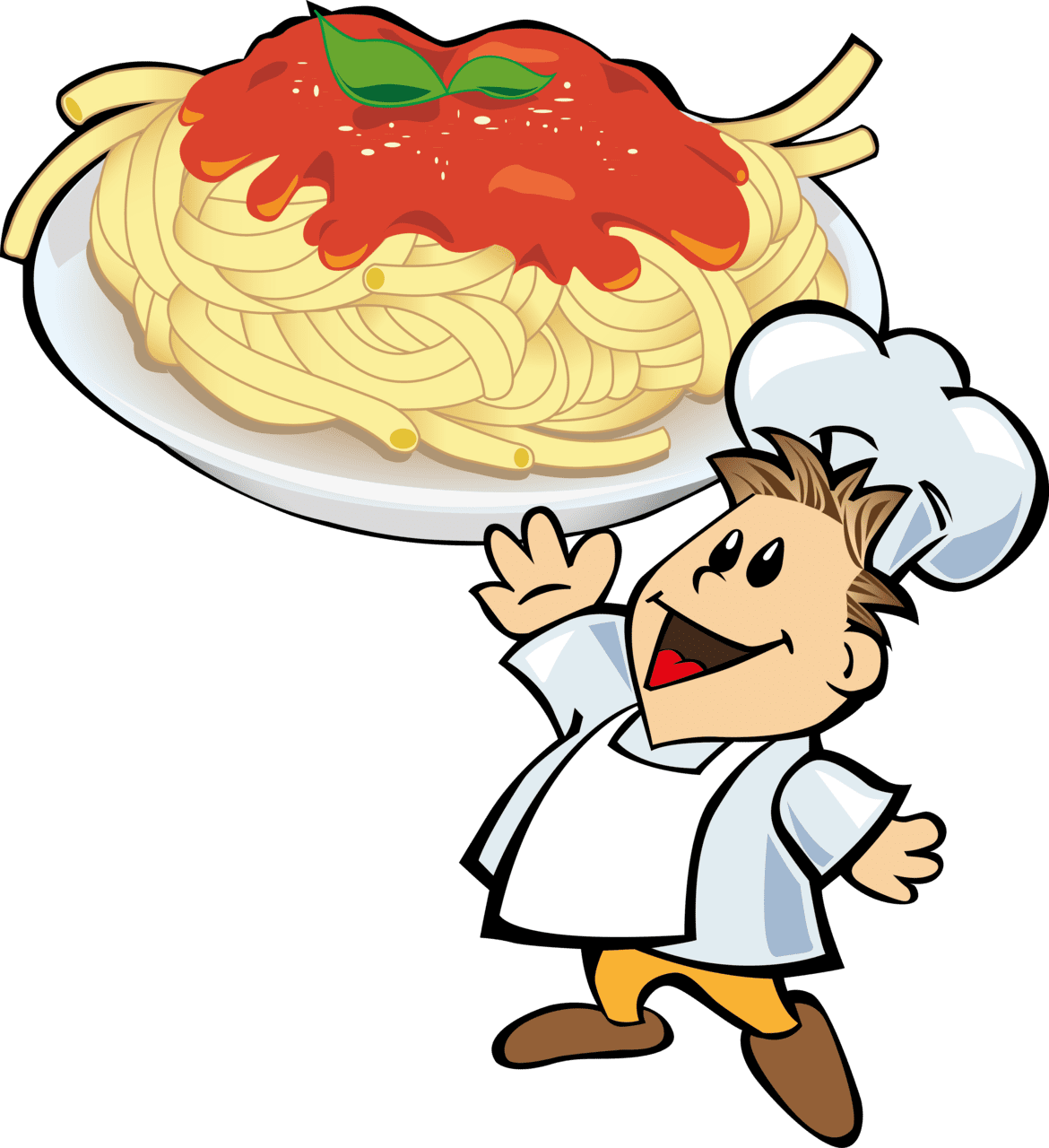 Chef hat pin page clipart image 2