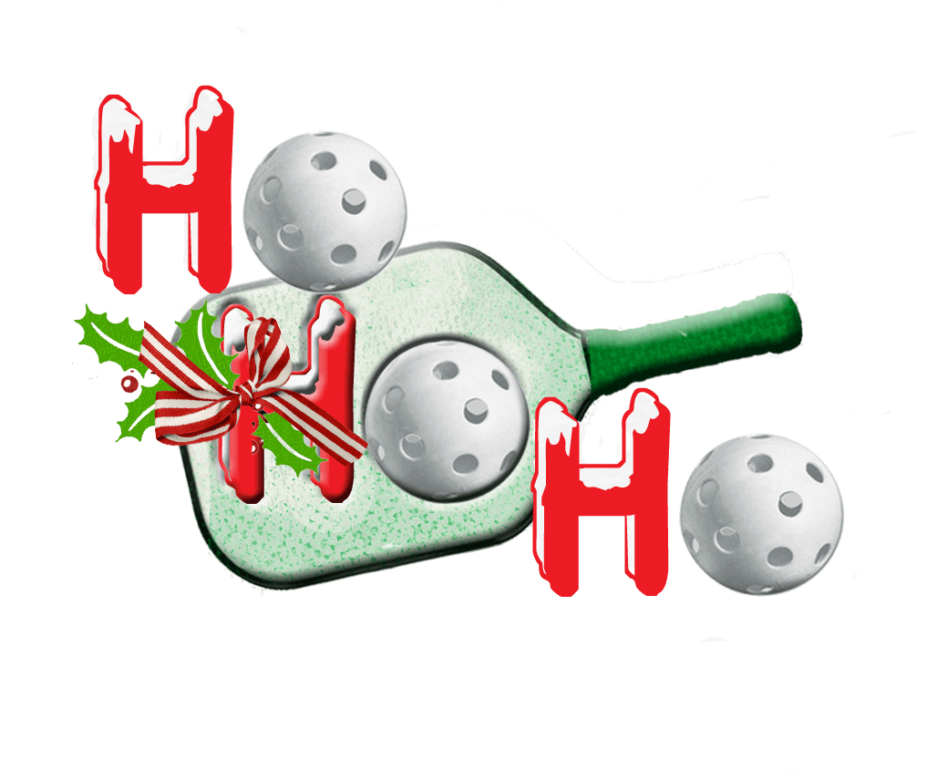 Golf ball christmas pickleball clipart transparent