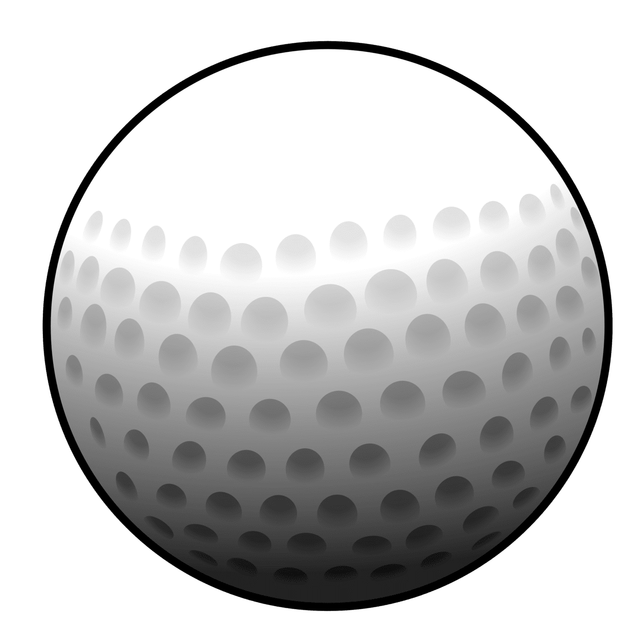 Golf ball clipart vector