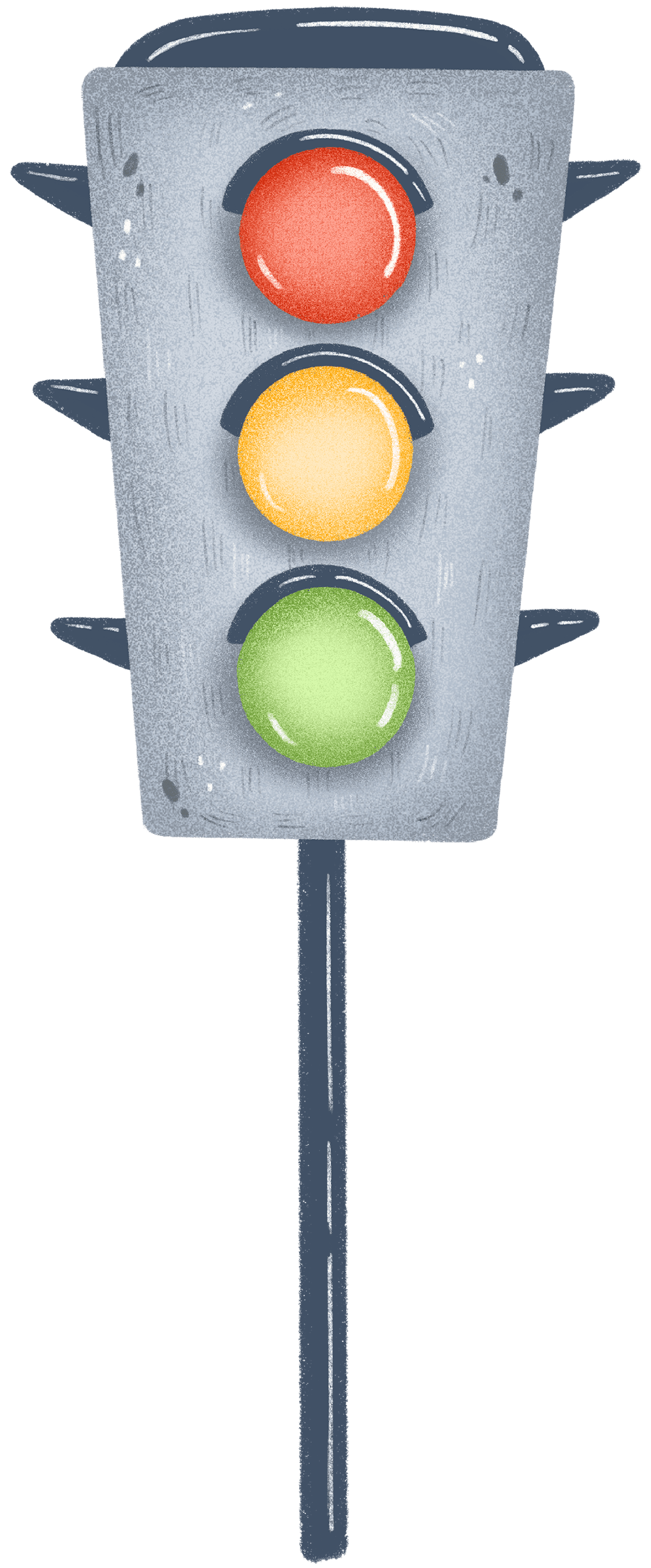 Traffic light pin page clipart picture