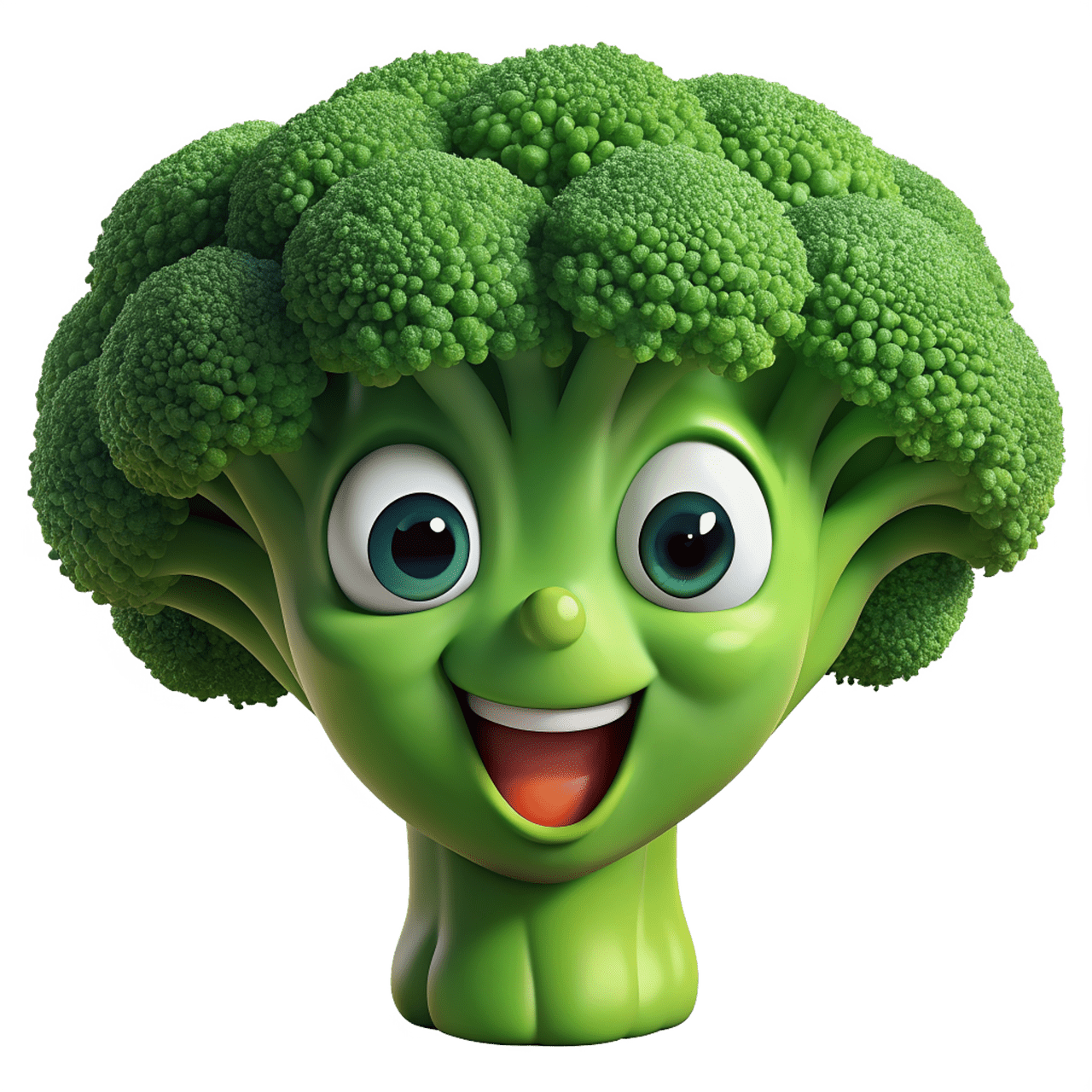 Broccoli smiley image clipart