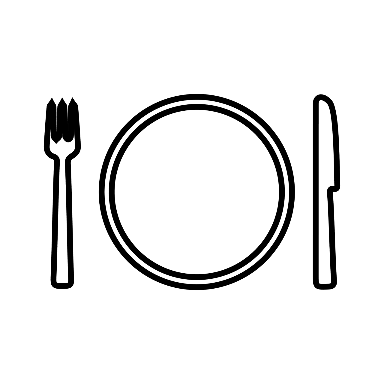 Fork for taurant and bar in vectorial format cutlery plat clipart