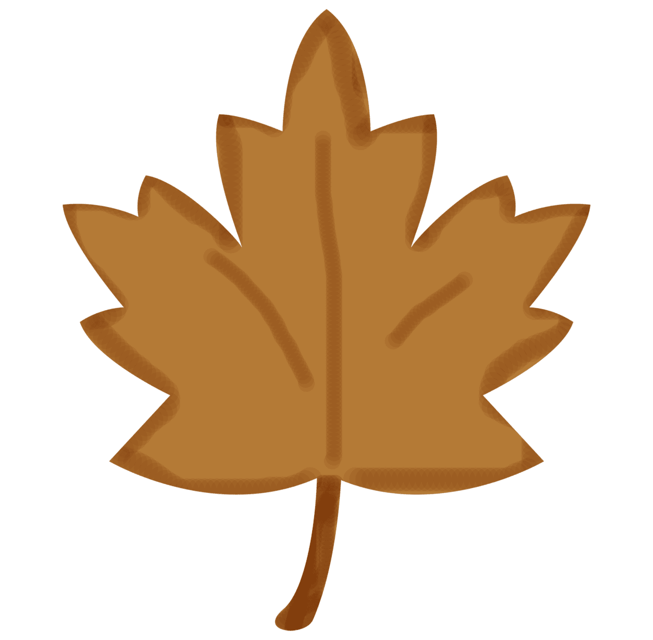 Autumn leaf maple template clipart transparent