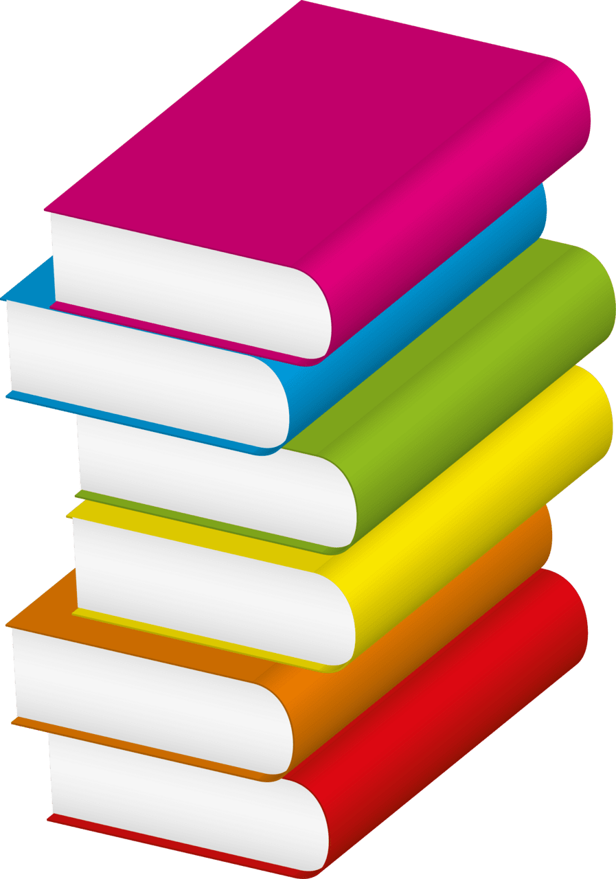 Stack of books pin page clipart vector