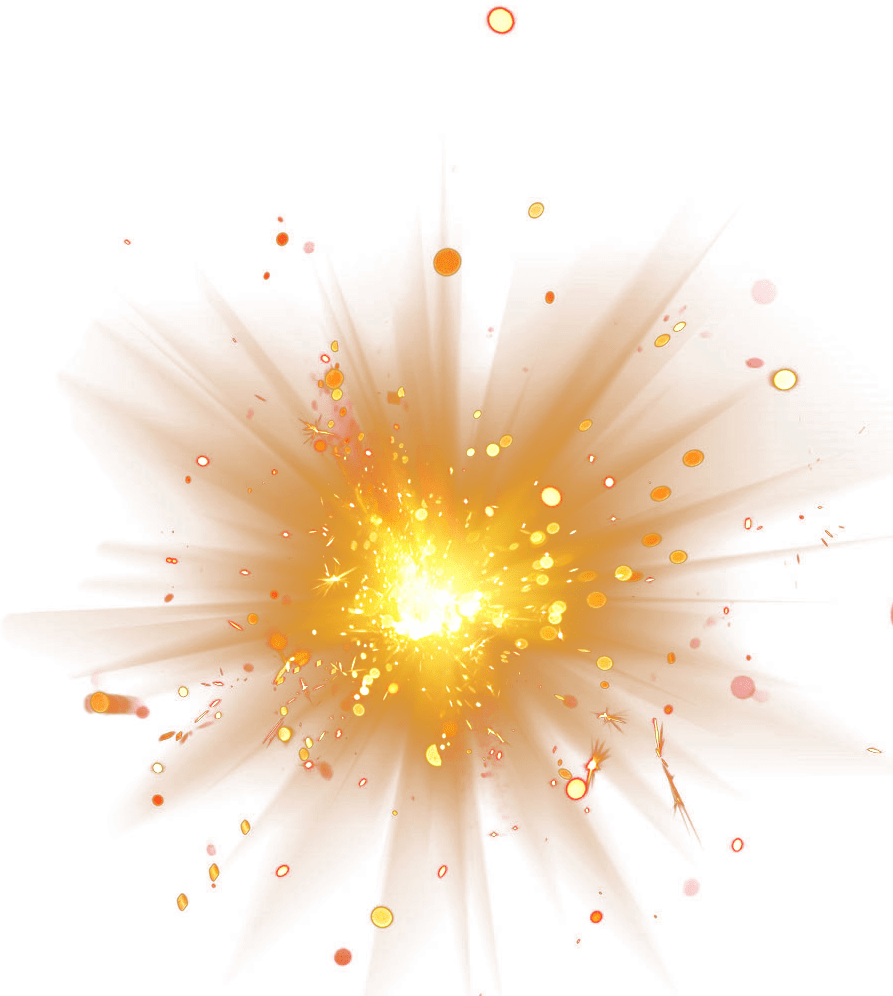 Explosion gold splah light brilliant sparkle clipart large size image