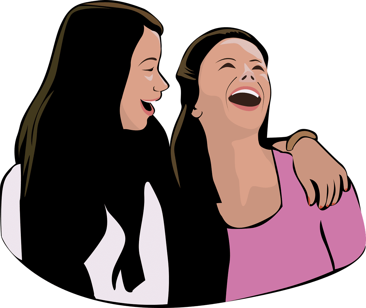 Laughing things that make you more likeable according to science clipart free