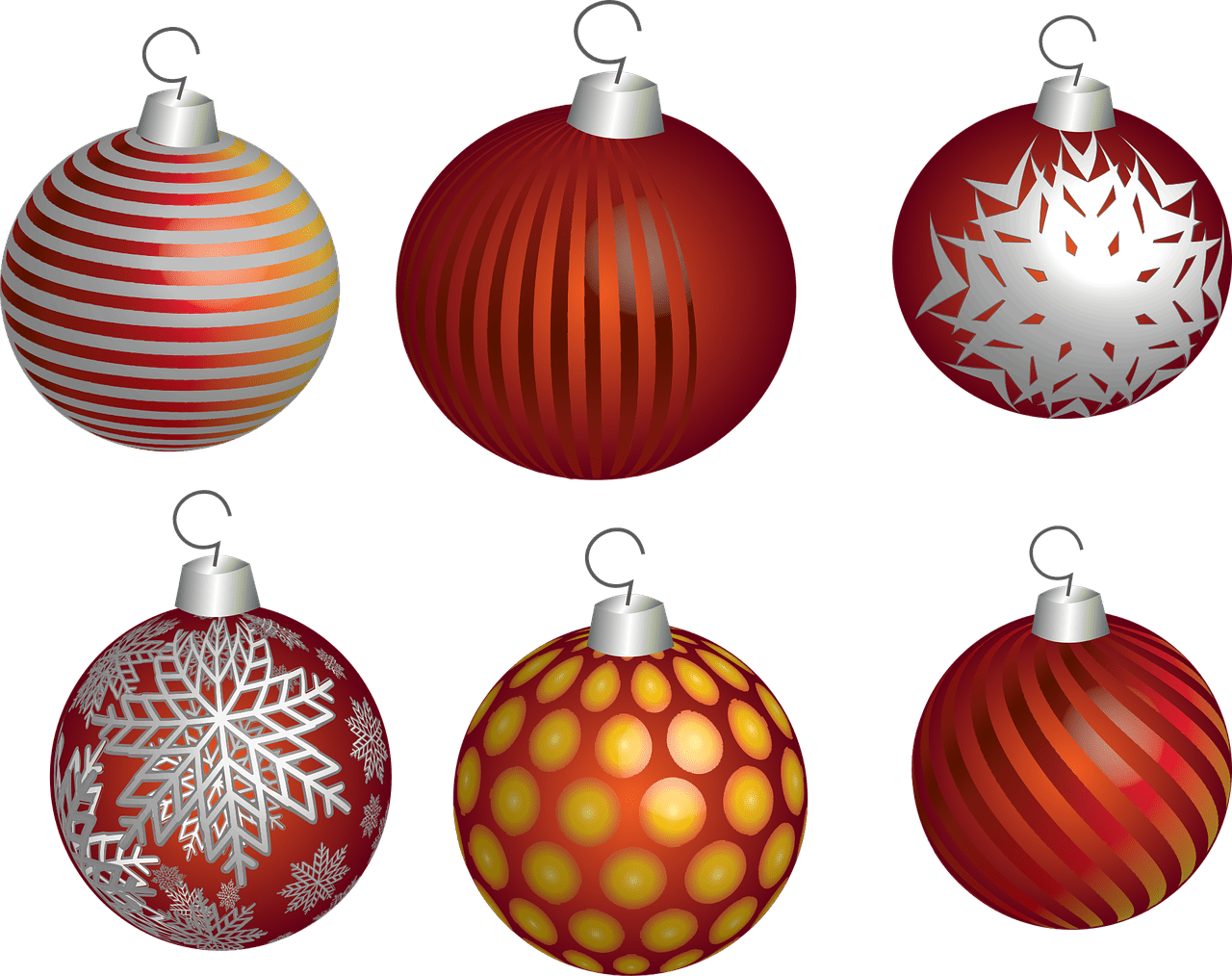 Christmas bulbs holiday ball vector graphic clipart